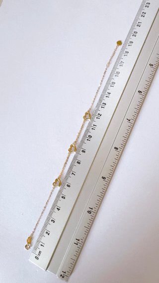 Bracciale con cuori in oro giallo 18kt 750