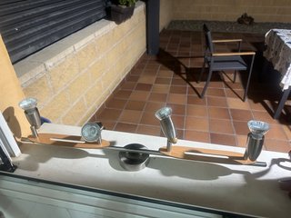 Lámpara de techo madera y metal