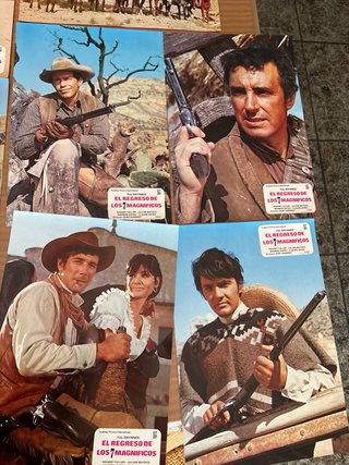 12 Fotocromos El Regreso de los 7 Magníficos