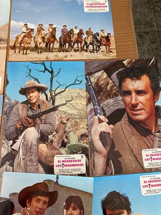 12 Fotocromos El Regreso de los 7 Magníficos