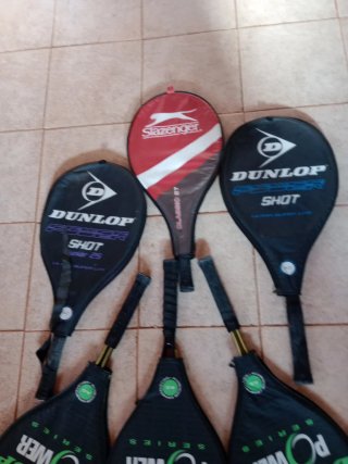 Lote 5 Raquetas Tenis Dunlop y Slazenger