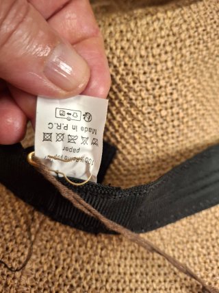 Sombrero de verano tejido mujer