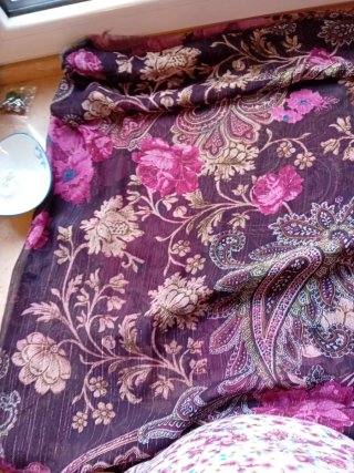 Tessuto stoffa fantasia floreale 150x135 cm
