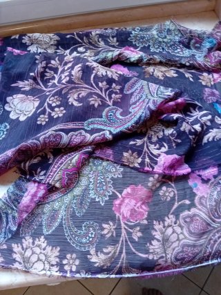 Tessuto stoffa fantasia floreale 150x135 cm