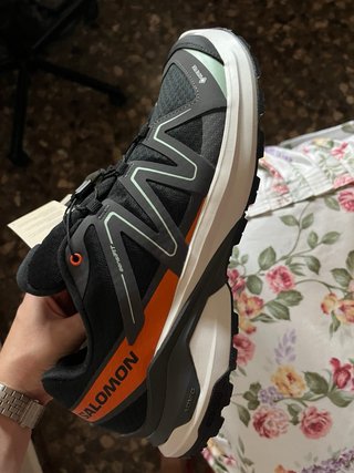 Zapatillas Salomon Gore-Tex Trekking Negras Naranj