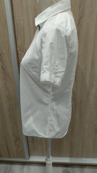 Camisa blanca mujer manga corta