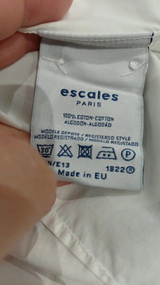 Camisa blanca mujer manga corta