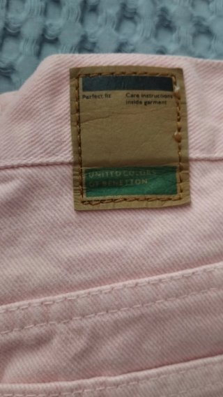 Jeans rosa bambina United Colors of Benetton