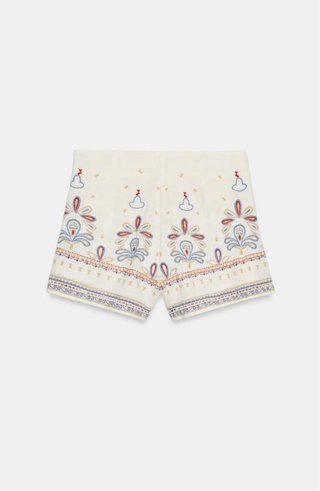 Shorts bordados Zara