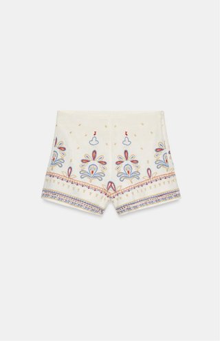 Shorts bordados Zara