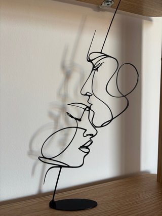 Scultura Coppia Line Art