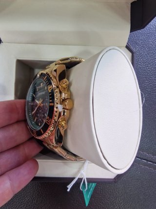 Reloj SKYLINE Oro y Verde + Pulsera