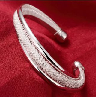 Brazalete Plata Ley 925
