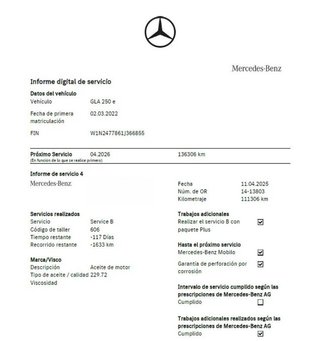 Mercedes GLA 250E 218 CV 8G-TRONIC BUSINESS LINE