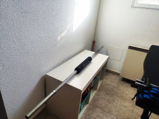Barra de musculación con agarre 1.75cm