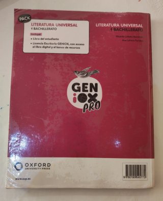 Literatura Universal 1º Bachillerato. Libro del...