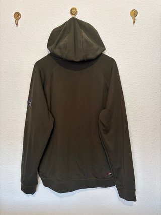 Sudadera NAPAPIJRI XXL Verde Caqui Capucha Logo
