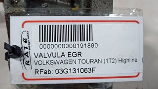 VALVULA EGR VOLKSWAGEN TOURAN (1T2) Highline