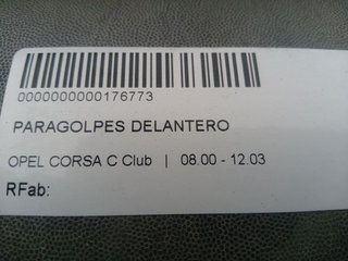 PARAGOLPES DELANTERO OPEL CORSA C Club