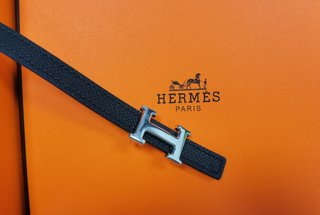 Cinturón Hermès Piel Epsom Mujer Negro