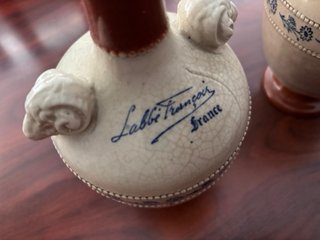 Juego de 2 jarrones de cerámica Labbe François