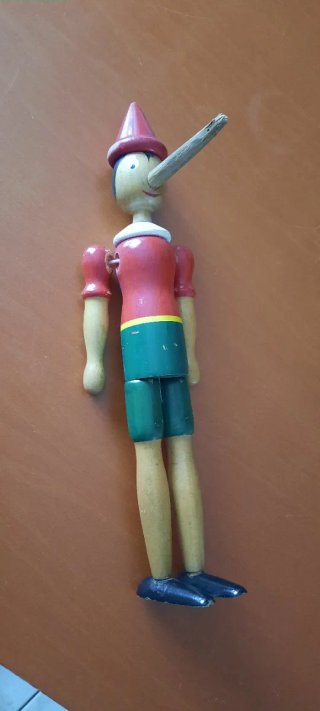 Pinocchio in legno vintage
