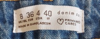 Pantaloncini jeans donna Primark taglia S.