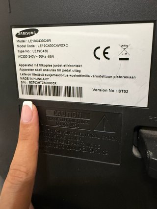 Televisor Samsung Negro