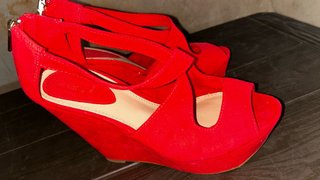 Sandalias Bershka Rojas Talla 38