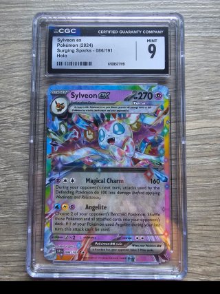 Carta Pokémon Sylveon ex CGC 9