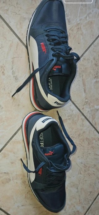 Scarpe Puma Blu e Bianche Nuove