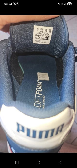 Scarpe Puma Blu e Bianche Nuove