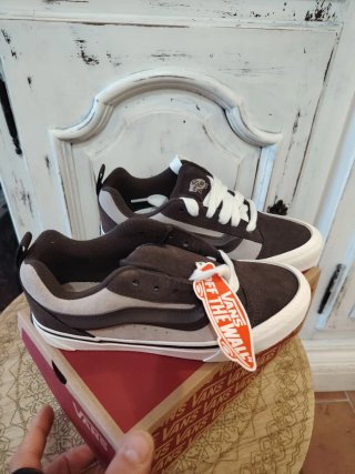 Vans kno Skool Scarpe Marroni/Grigie Tg 36 Nuove