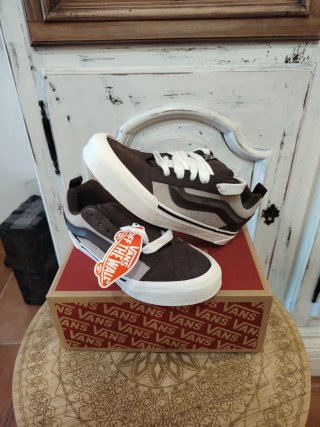 Vans kno Skool Scarpe Marroni/Grigie Tg 36 Nuove