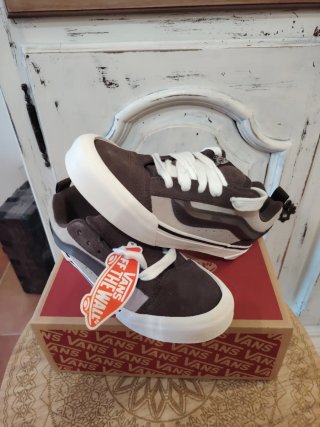 Vans kno Skool Scarpe Marroni/Grigie Tg 36 Nuove