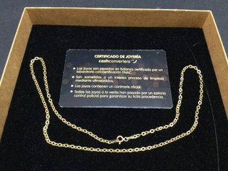 E743838-5 CADENA ORO 18K 22CM