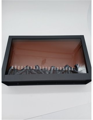 Ideen mit Herz Chimenea LED - eléctrica - sin calefacción - efecto de fuego realista - 41 x 10 x 25 cm - con función temporizador (6