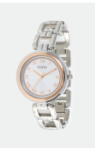 Reloj Guess plateado con brillantes