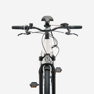 Bicicleta Trekking Eléctrica Cuadro Bajo E-Actv 100 Gris