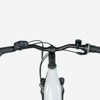 Bicicleta Trekking Eléctrica Cuadro Bajo E-Actv 100 Gris