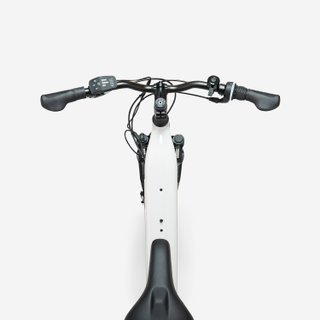 Bicicleta Trekking Eléctrica Cuadro Bajo E-Actv 100 Gris