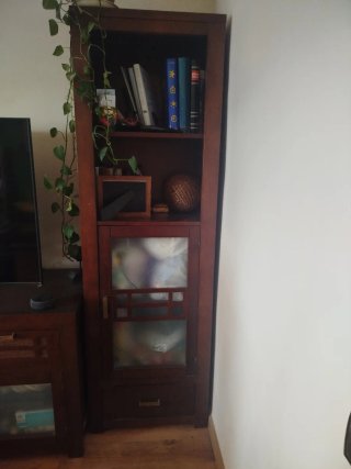 Mueble de salón madera wengué