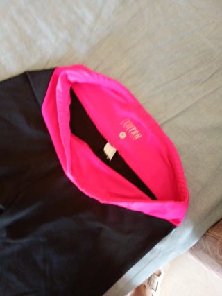 Leggings pinocchietto marrone e rosa