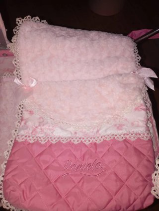 Passeggino per bambole rosa