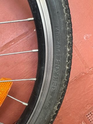 Rueda delantera 20” bici plegable