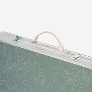 Mesa plegable de camping, 4 a 6 personas, verde