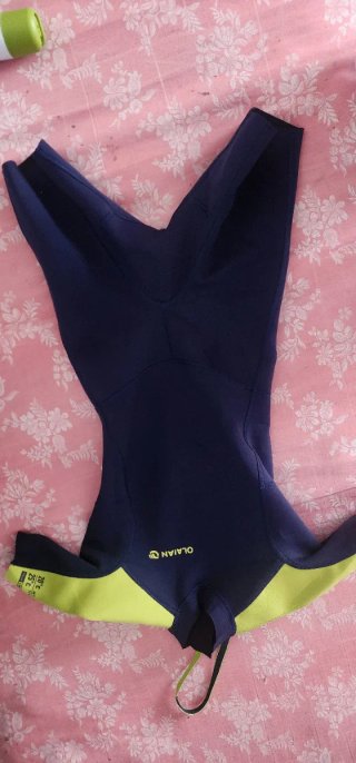 Traje Neopreno Corto Olaian Azul/Amarillo Talla S