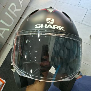 Casco de moto modular