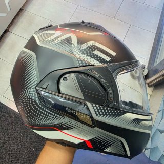 Casco de moto modular