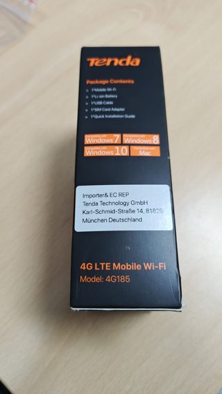 Tenda 4G LTE Mobile Wi-Fi 4G185